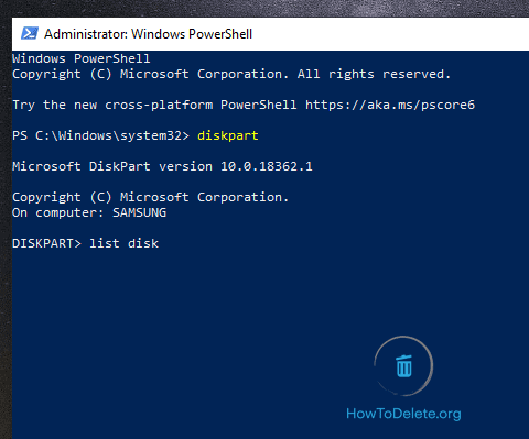 disco de lista de tipos