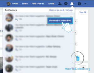 Haga clic en Eliminar esta notificación