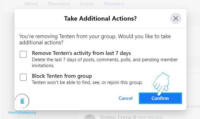 Haga clic en Confirmar