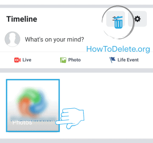 quitar foto facebook movil