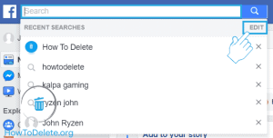 borrar historial de busqueda de facebook pc