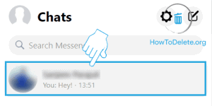 borrar foto compartida en messenger pc