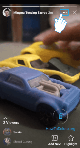 Toca el ícono de tres puntos