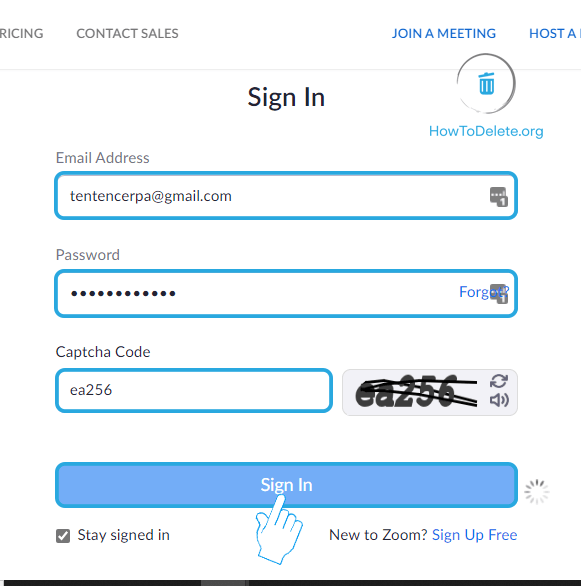 Inicie sesión en Zoom
