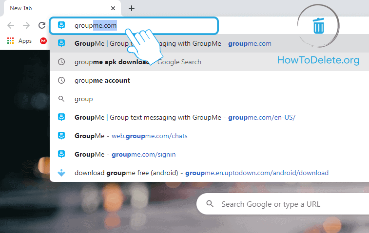 visite el sitio web de groupme