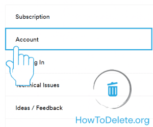 Opción de cuenta de Spotify