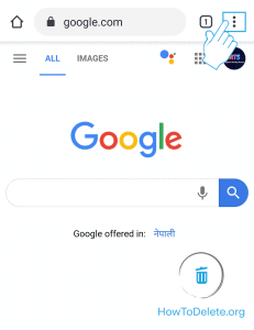 Toque el icono de tres puntos