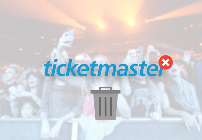 Cómo eliminar una cuenta de Ticketmaster