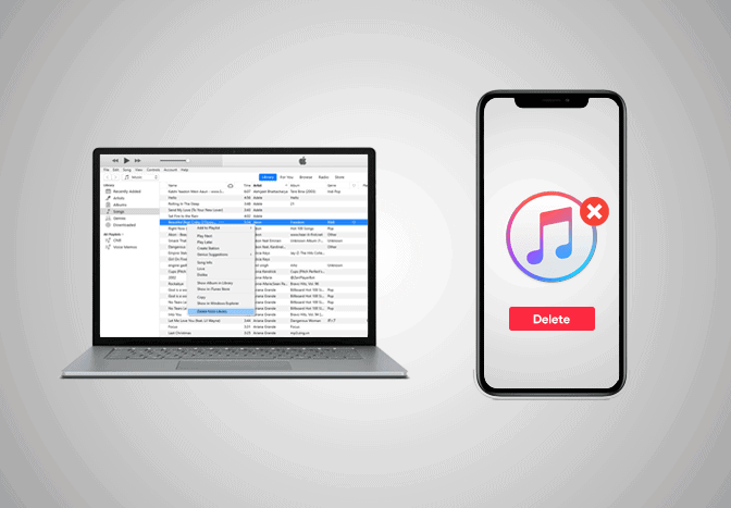 Cómo eliminar canciones de iTunes