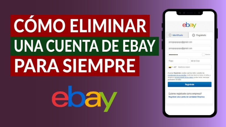 Cómo eliminar la cuenta de eBay, la lista de eBay y cancelar el pedido en unos minutos.