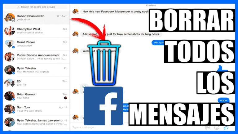 Cómo eliminar todos los mensajes de Messenger desde mi celular