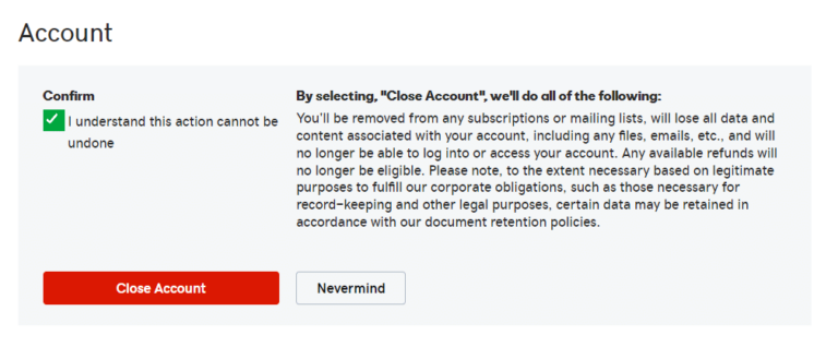 Cómo eliminar una cuenta de Godaddy