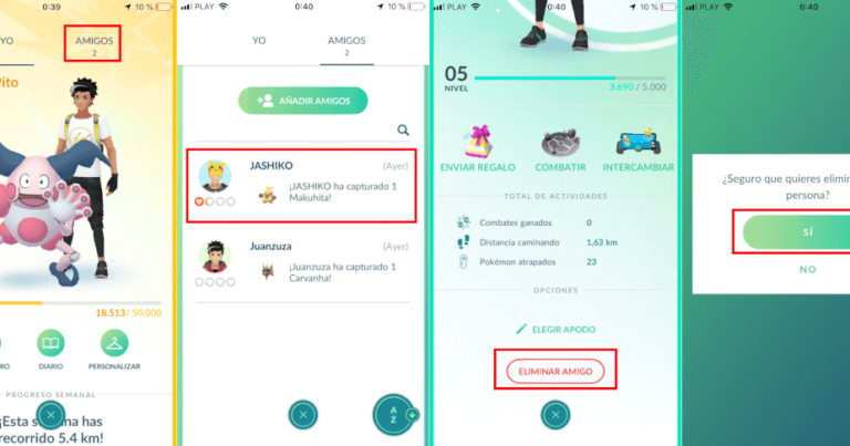 Cómo eliminar una cuenta de Pokemon Go