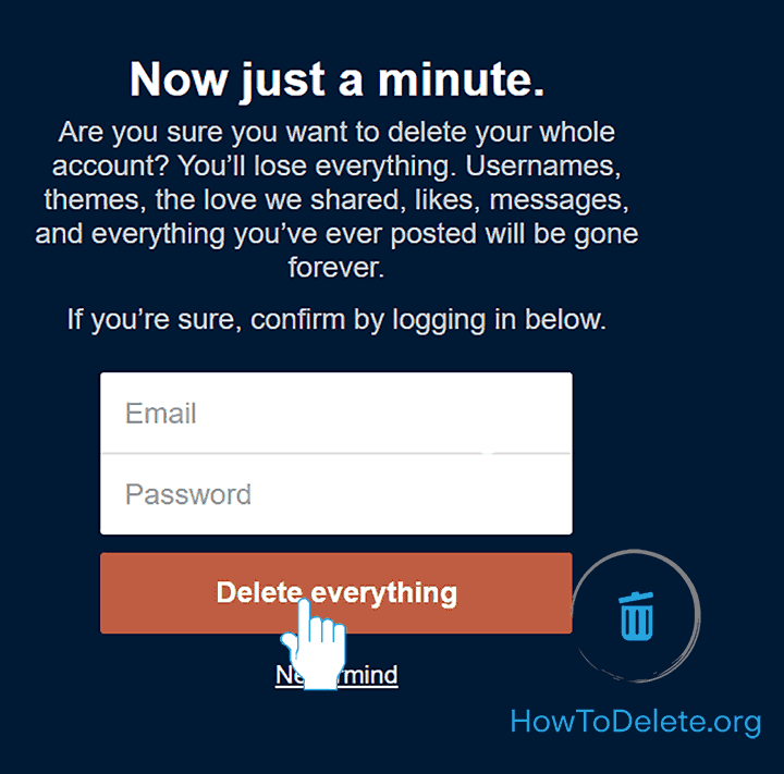 Cómo eliminar tu cuenta de Tumblr | Eliminar blog
