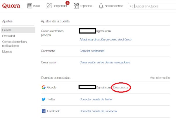 Desactivar la cuenta de Quora desde la aplicación móvil y el navegador web