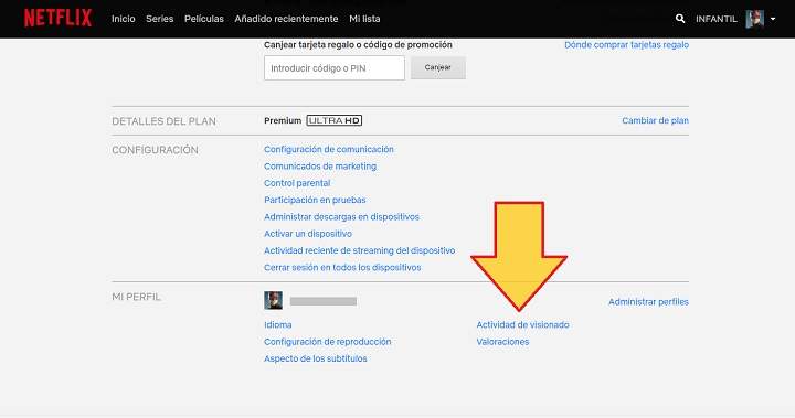 Eliminar historial de Netflix.  Borre el historial de visualización de Netflix desde la aplicación o un navegador.