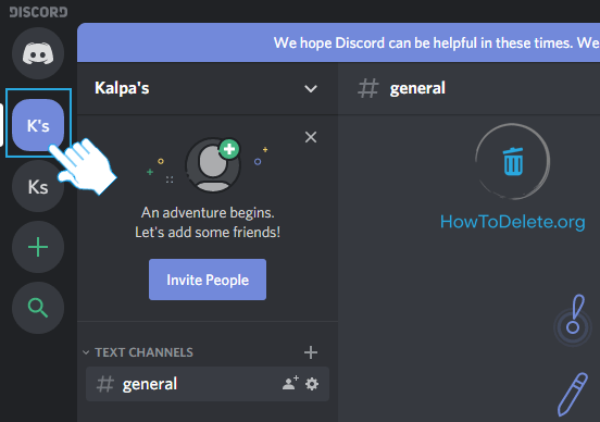 seleccionar servidor